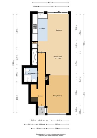 Floorplan - Noorderhavenkade 61A, 3039 RH Rotterdam